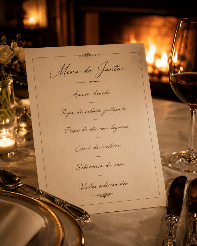 2. Leia o Menu inteiro