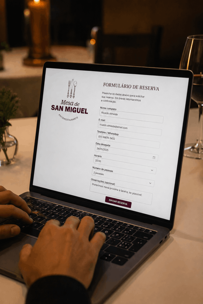 3. Reserve até a segunda-feira anterior. 